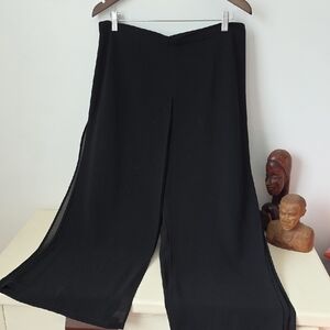 Elegant Black Wide-Leg Pants